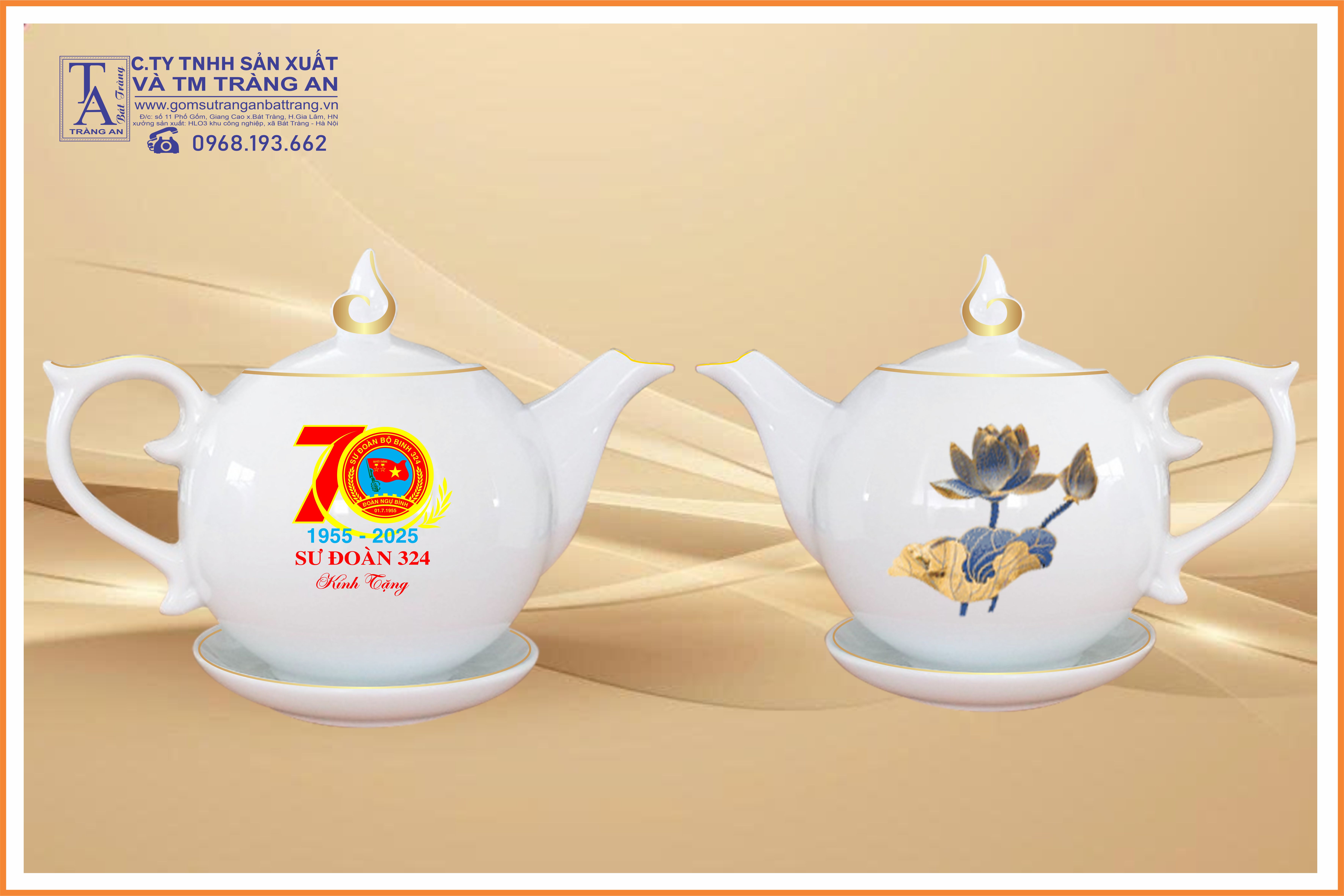 Ấm in logo